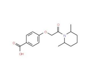 4-[2-(2,6-Dimethyl-piperidin-1-yl)-2-oxo-ethoxy]-benzoic acid - chemical structure image
