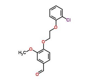 4-[2-(2-Chloro-phenoxy)-ethoxy]-3-methoxy-benzaldehyde - chemical structure image
