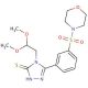 4-(2,2-Dimethoxy-ethyl)-5-[3-(morpholine-4-sulfonyl)-phenyl]-4H-[1,2,4]triazole-3-thiol - chemical structure image