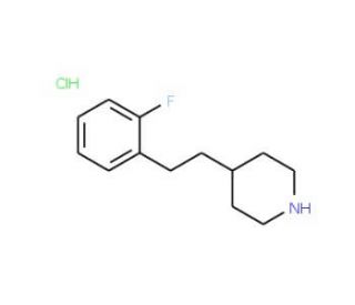 4-[2-(2-Fluoro-phenyl)-ethyl]-piperidine hydrochloride - chemical structure image
