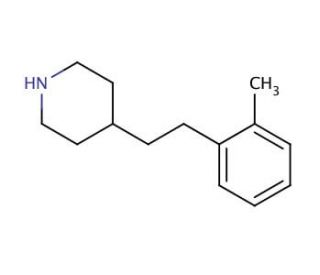 4-[2-(2-methylphenyl)ethyl]piperidine - chemical structure image