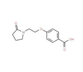 4-[2-(2-Oxo-pyrrolidin-1-yl)-ethoxy]-benzoic acid - chemical structure image