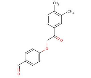 4-[2-(3,4-dimethylphenyl)-2-oxoethoxy]benzaldehyde - chemical structure image