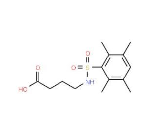 4-(2,3,5,6-Tetramethyl-benzenesulfonylamino)-butyric acid - chemical structure image