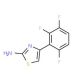 4-(2,3,6-Trifluoro-phenyl)-thiazol-2-ylamine - chemical structure image
