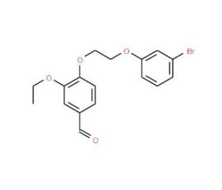 4-[2-(3-Bromo-phenoxy)-ethoxy]-3-ethoxy-benzaldehyde - chemical structure image