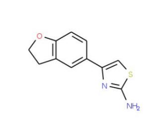 4-(2,3-dihydro-1-benzofuran-5-yl)-1,3-thiazol-2-amine - chemical structure image