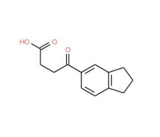 4-(2,3-dihydro-1H-inden-5-yl)-4-oxobutanoic acid (CAS 75382-32-0) - chemical structure image