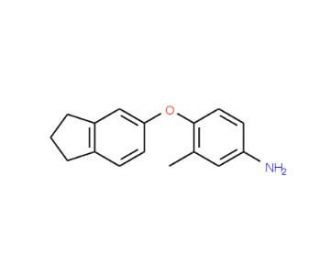 4-(2,3-Dihydro-1H-inden-5-yloxy)-3-methylphenylamine - chemical structure image