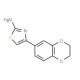 4-(2,3-Dihydro-benzo[1,4]dioxin-6-yl)-thiazol-2-yl amine (CAS 105362-06-9) - chemical structure image