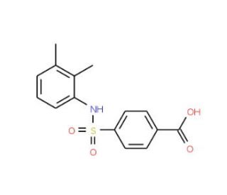 4-(2,3-Dimethyl-phenylsulfamoyl)-benzoic acid - chemical structure image
