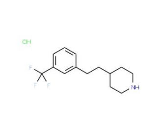 4-{2-[3-(trifluoromethyl)phenyl]ethyl}piperidine hydrochloride - chemical structure image