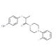 [4-({2-[4-(2-Fluorophenyl)piperazin-1-yl]-1-methyl-2-oxoethyl}thio)phenyl]amine - chemical structure image