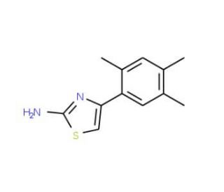 4-(2,4,5-Trimethyl-phenyl)-thiazol-2-ylamine - chemical structure image