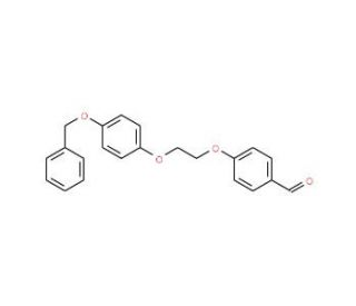 4-{2-[4-(Benzyloxy)phenoxy]-ethoxy}benzenecarbaldehyde (CAS 937601-87-1) - chemical structure image