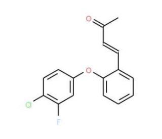 4-[2-(4-Chloro-3-fluorophenoxy)phenyl]-3-buten-2-one - chemical structure image