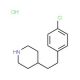 4-[2-(4-Chloro-phenyl)-ethyl]-piperidine hydrochloride (CAS 148136-03-2) - chemical structure image