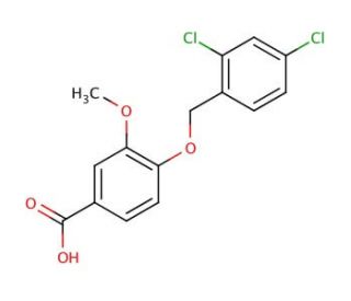 4-(2,4-Dichloro-benzyloxy)-3-methoxy-benzoic acid - chemical structure image