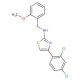 [4-(2,4-Dichloro-phenyl)-thiazol-2-yl]-(2-methoxy-benzyl)-amine - chemical structure image