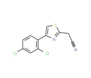 [4-(2,4-Dichloro-phenyl)-thiazol-2-yl]-acetonitrile - chemical structure image
