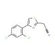 [4-(2,4-Dichloro-phenyl)-thiazol-2-yl]-acetonitrile - chemical structure image