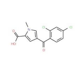 4-(2,4-Dichlorobenzoyl)-1-methyl-1H-pyrrole-2-carboxylic acid - chemical structure image