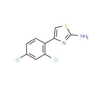 4-(2,4-Dichlorophenyl)-1,3-thiazol-2-amine (CAS 93209-97-3) - chemical structure image