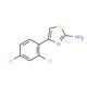 4-(2,4-Dichlorophenyl)-1,3-thiazol-2-amine (CAS 93209-97-3) - chemical structure image