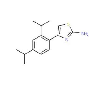4-(2,4-diisopropylphenyl)-1,3-thiazol-2-amine - chemical structure image