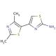 4-(2,4-dimethyl-1,3-thiazol-5-yl)-1,3-thiazol-2-amine (CAS 435341-84-7) - chemical structure image