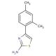 4-(2,4-Dimethyl-phenyl)-thiazol-2-ylamine (CAS 247225-31-6) - chemical structure image