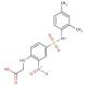 [4-(2,4-Dimethyl-phenylsulfamoyl)-2-nitro-phenylamino]-acetic acid - chemical structure image
