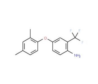 4-(2,4-Dimethylphenoxy)-2-(trifluoromethyl)aniline - chemical structure image
