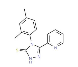 4-(2,4-dimethylphenyl)-5-(pyridin-2-yl)-4H-1,2,4-triazole-3-thiol - chemical structure image