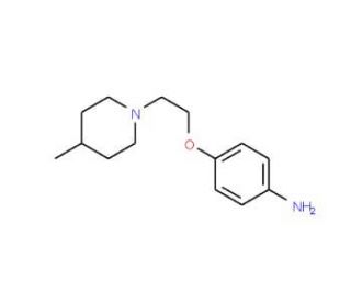 4-[2-(4-Methyl-piperidin-1-yl)-ethoxy]-phenylamine (CAS 902454-26-6) - chemical structure image