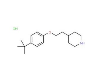 4-{2-[4-(tert-Butyl)phenoxy]ethyl}piperidinehydrochloride - chemical structure image