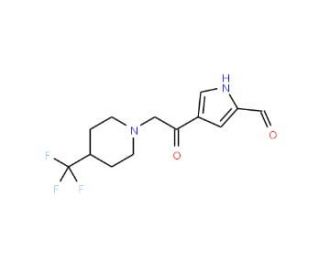 4-{2-[4-(Trifluoromethyl)piperidino]acetyl}-1H-pyrrole-2-carbaldehyde - chemical structure image
