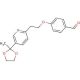 4-[2-(5-(2-Methyl-1,3-dioxolan-2-yl)-2-pyridyl]ethoxy]benzaldehyde (CAS 184766-55-0) - chemical structure image