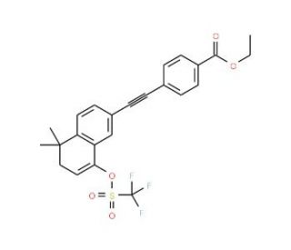 4-[2-[5,6-Dihydro-5,5-dimethyl-8-[[(trifluoromethyl)sulfonyl]oxy]-2-naphthalenyl]ethynyl]benzoic Acid Ethyl Ester (CAS 171568