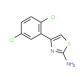 4-(2,5-Dichloro-phenyl)-thiazol-2-ylamine (CAS 68301-45-1) - chemical structure image