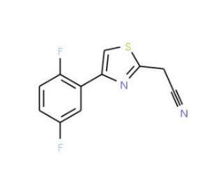 [4-(2,5-Difluoro-phenyl)-thiazol-2-yl]-acetonitrile - chemical structure image