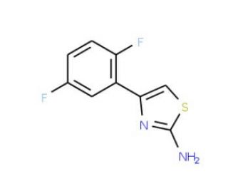 4-(2,5-Difluoro-phenyl)-thiazol-2-ylamine - chemical structure image