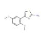 4-(2,5-Dimethoxy-phenyl)-thiazol-2-ylamine (CAS 74605-12-2) - chemical structure image