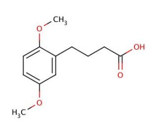 4-(2,5-Dimethoxyphenyl)butyric acid (CAS 1083-11-0) - chemical structure image
