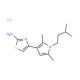 4-[2,5-dimethyl-1-(3-methylbutyl)-1H-pyrrol-3-yl]-1,3-thiazol-2-amine hydrochloride - chemical structure image