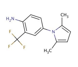 4-(2,5-dimethyl-1H-pyrrol-1-yl)-2-(trifluoromethyl)aniline - chemical structure image