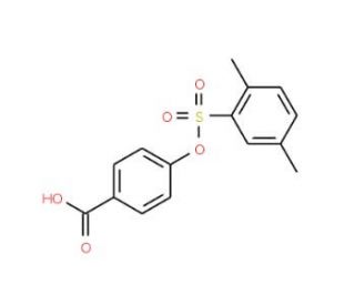4-(2,5-Dimethyl-benzenesulfonyloxy)-benzoic acid - chemical structure image