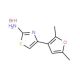 4-(2,5-dimethylfuran-3-yl)-1,3-thiazol-2-amine hydrobromide - chemical structure image