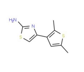 4-(2,5-dimethylthien-3-yl)-1,3-thiazol-2-amine (CAS 436152-83-9) - chemical structure image