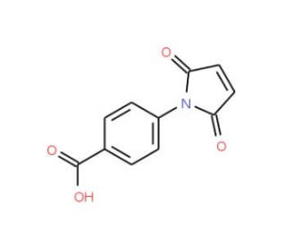 4-(2,5-Dioxo-2,5-dihydropyrrol-1-yl)benzoic acid (CAS 17057-04-4) - chemical structure image